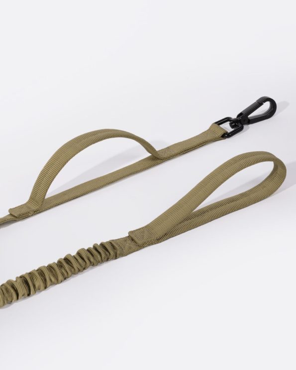 NoPullBungeeDogLeashwithDualPaddedHandle_Khaki