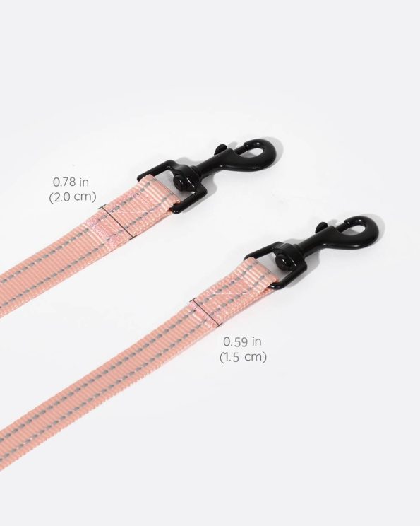 SimplySoftReflectiveDogLeashwithRotatingClasp_CoralPink_34b4719e-174c-4da8-85c7-20a333744531