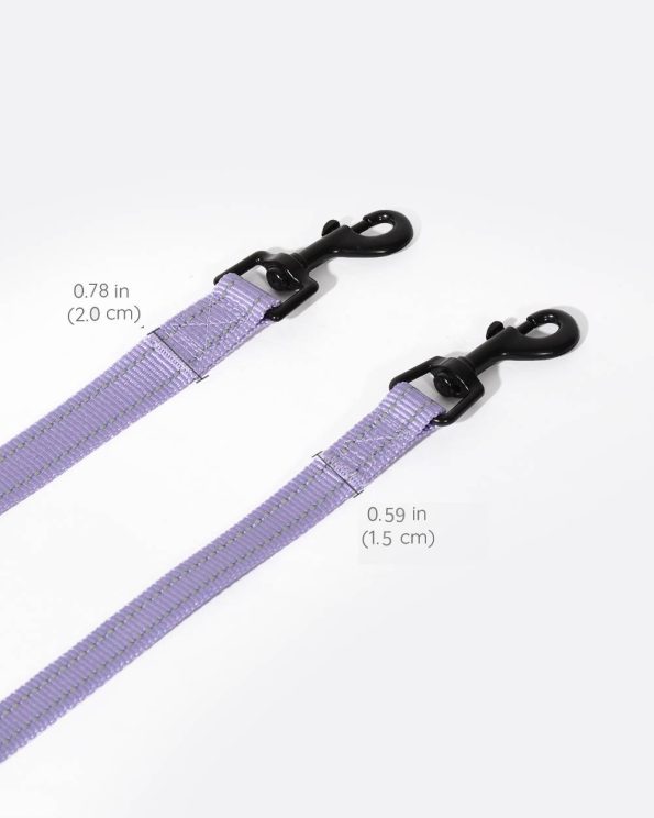 SimplySoftReflectiveDogLeashwithRotatingClasp_Lavender_3c143e69-6b21-495d-a635-fd61dad29511