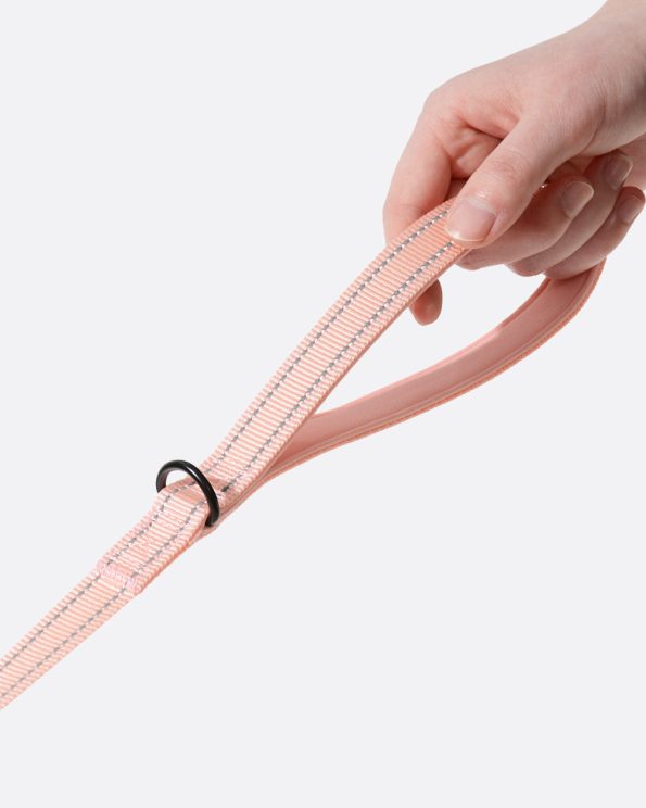 Softpaddedhandledogleash_CoralPink